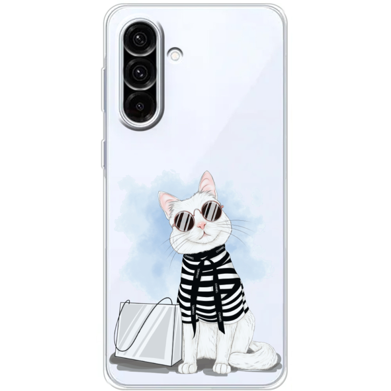 Прозорий чохол BoxFace Samsung Galaxy A36 5G (A366) Cat Style