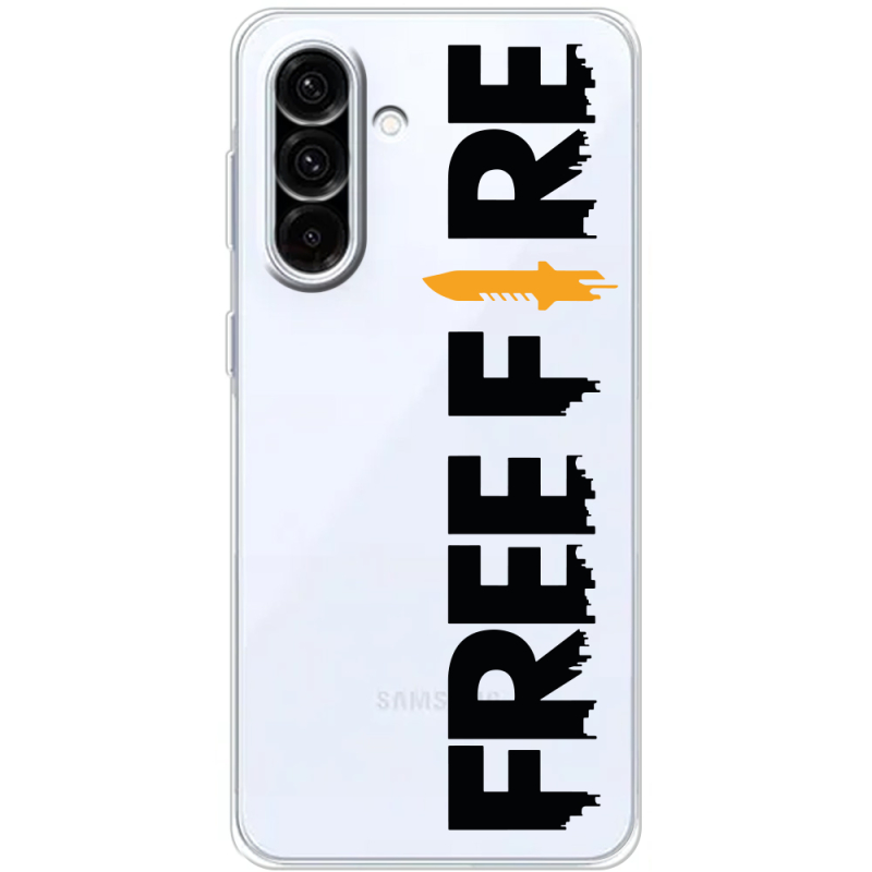 Прозорий чохол BoxFace Samsung Galaxy A36 5G (A366) Free Fire Black Logo