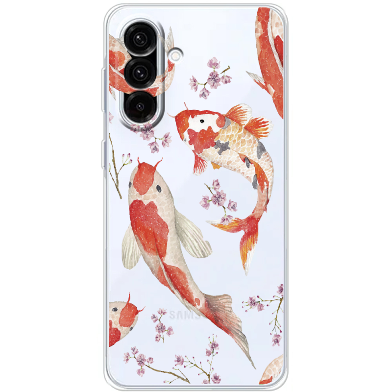 Прозорий чохол BoxFace Samsung Galaxy A36 5G (A366) Japanese Koi Fish