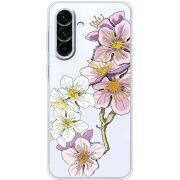 Прозорий чохол BoxFace Samsung Galaxy A36 5G (A366) Cherry Blossom