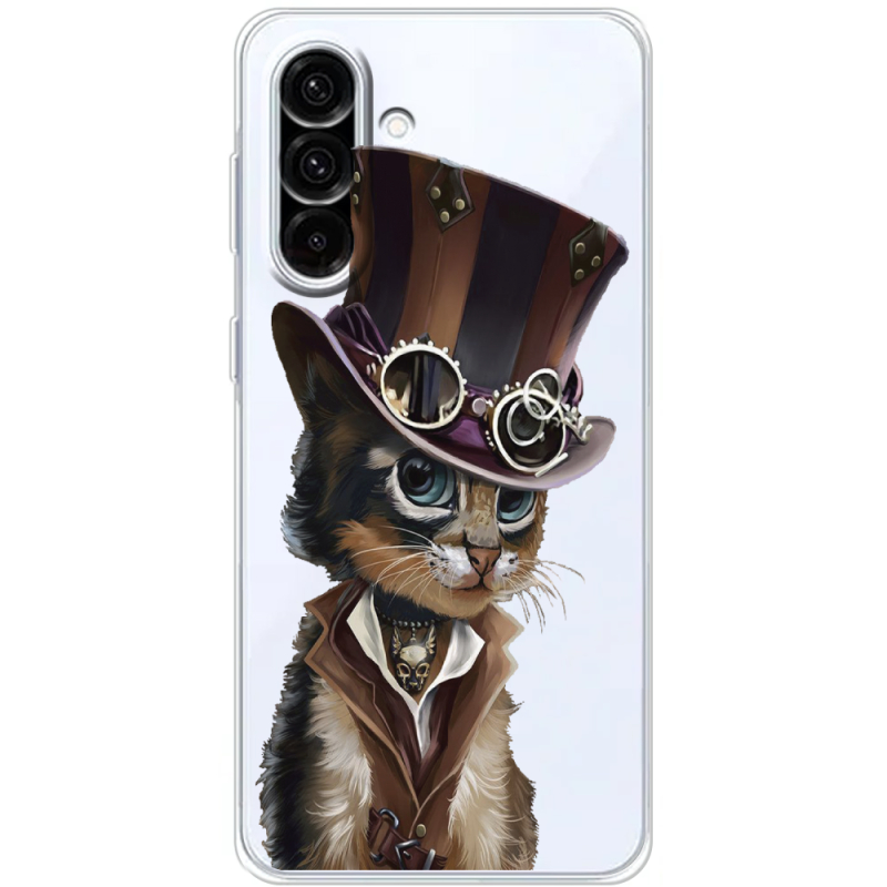 Прозорий чохол BoxFace Samsung Galaxy A36 5G (A366) Steampunk Cat