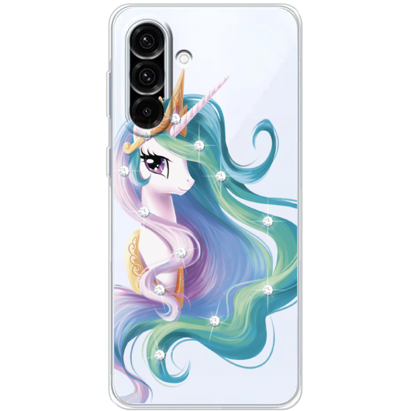 Чохол зі стразами Samsung Galaxy A36 5G (A366) Unicorn Queen