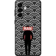 Чорний чохол BoxFace Samsung Galaxy A36 5G (A366) Man Pattern