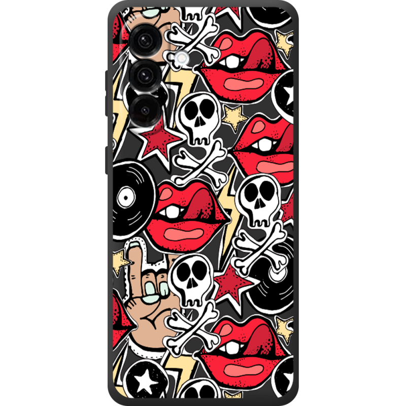 Чорний чохол BoxFace Samsung Galaxy A36 5G (A366) Rock Graffiti