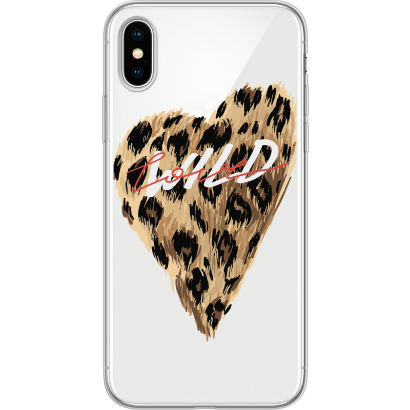 Прозрачный чехол Uprint Apple iPhone X Wild Love