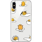 Прозрачный чехол Uprint Apple iPhone X Gudetama