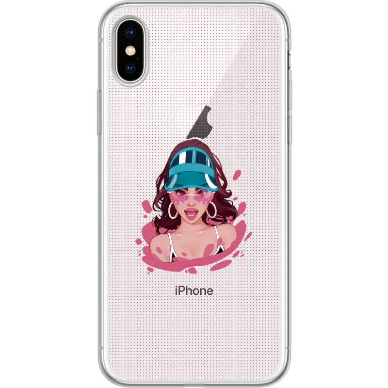 Прозрачный чехол Uprint Apple iPhone X Selena Gomez