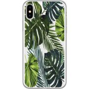 Прозрачный чехол Uprint Apple iPhone X Palm Tree