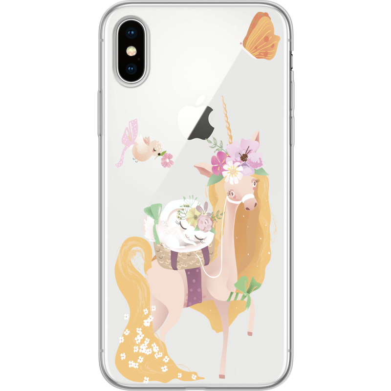 Прозрачный чехол Uprint Apple iPhone X Uni Blonde