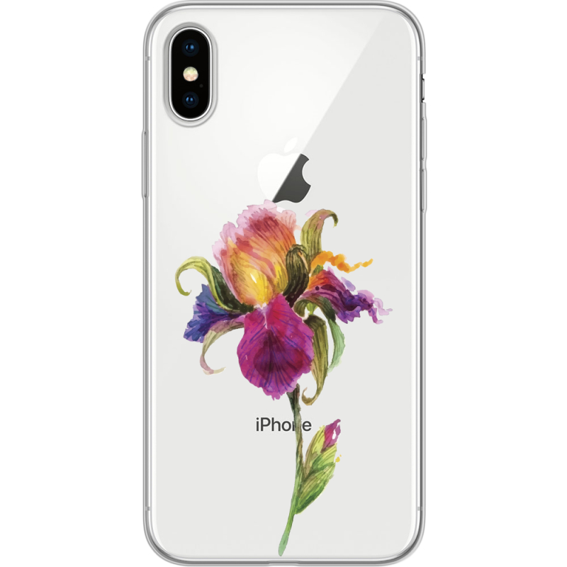 Прозрачный чехол Uprint Apple iPhone X Iris