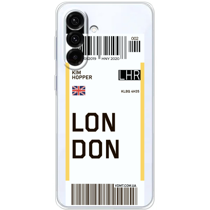 Прозорий чохол BoxFace Samsung Galaxy A56 (A566) Ticket London