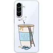 Прозорий чохол BoxFace Samsung Galaxy A56 5G (A566) Segull in Cofee Pool