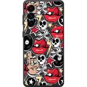 Чорний чохол BoxFace Samsung Galaxy A56 (A566) Rock Graffiti