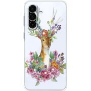 Чохол зі стразами Samsung Galaxy A26 Deer with flowers