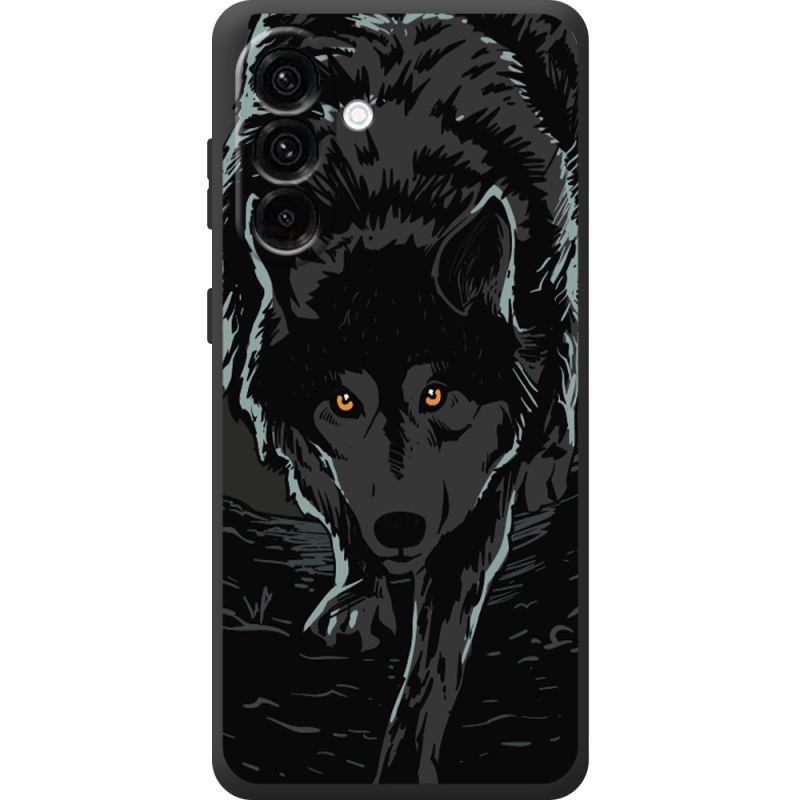 Чорний чохол BoxFace Samsung Galaxy A26 Wolf