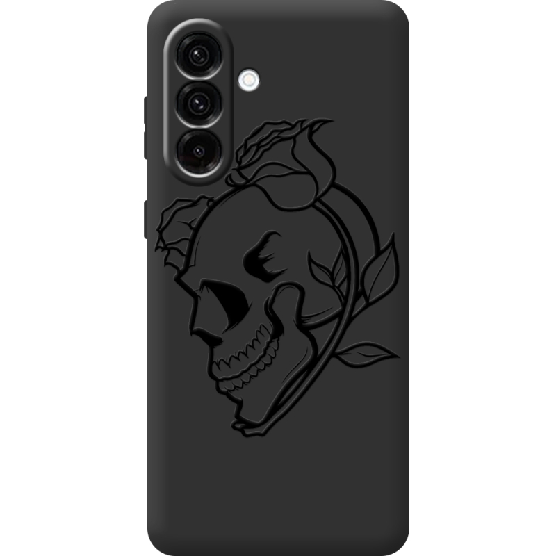 Чорний чохол BoxFace Samsung Galaxy A26 Skull and Roses