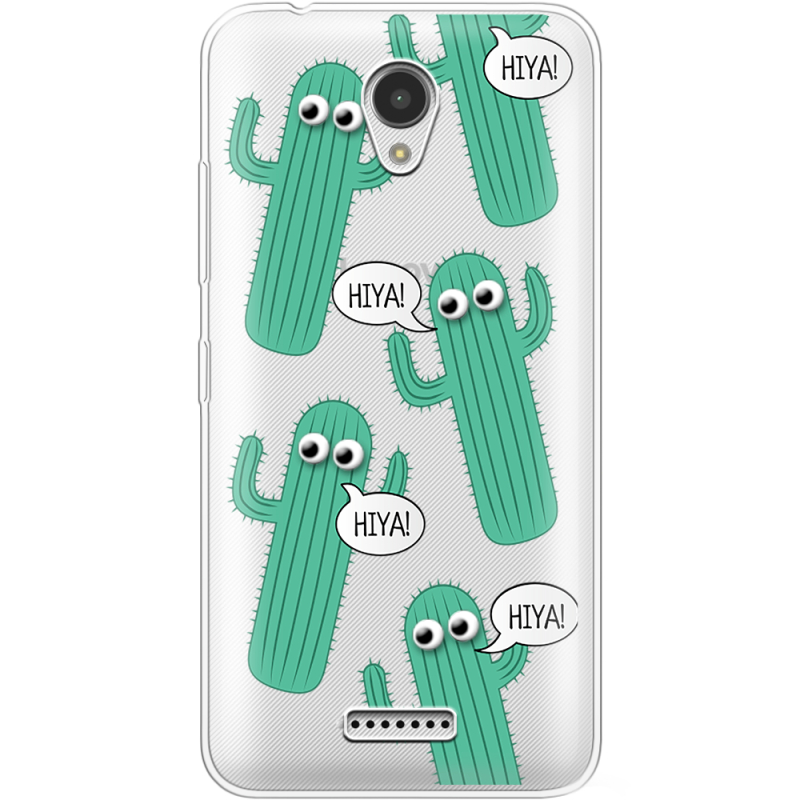 Прозрачный чехол Uprint Lenovo A Plus A1010a20 с 3D-глазками HIYA