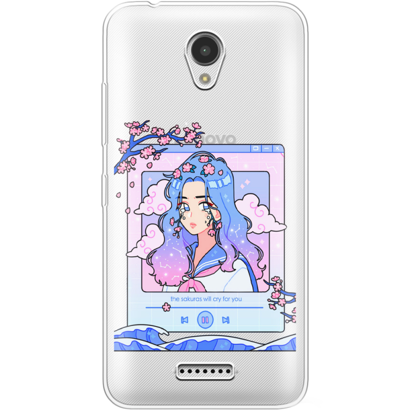 Прозрачный чехол Uprint Lenovo A Plus A1010a20 The Sakuras Will Cry For You