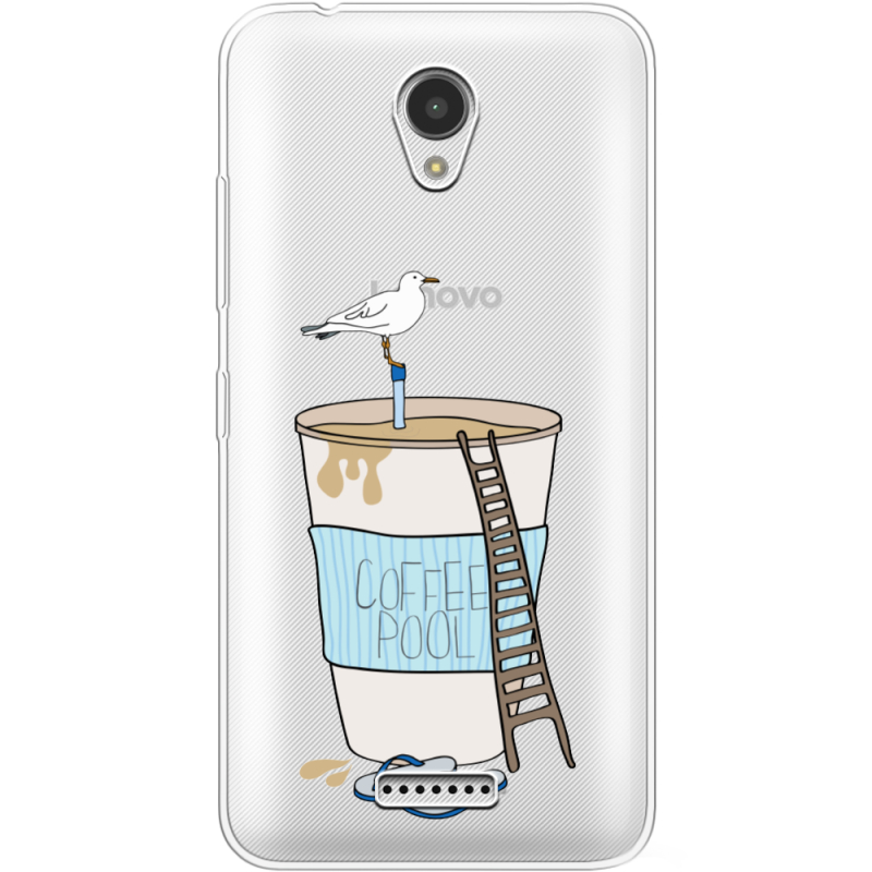 Прозрачный чехол Uprint Lenovo A Plus A1010a20 Segull in Cofee Pool