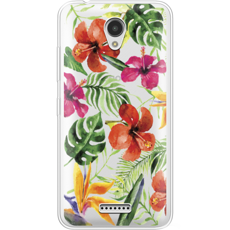 Прозрачный чехол Uprint Lenovo A Plus A1010a20 Tropical Flowers