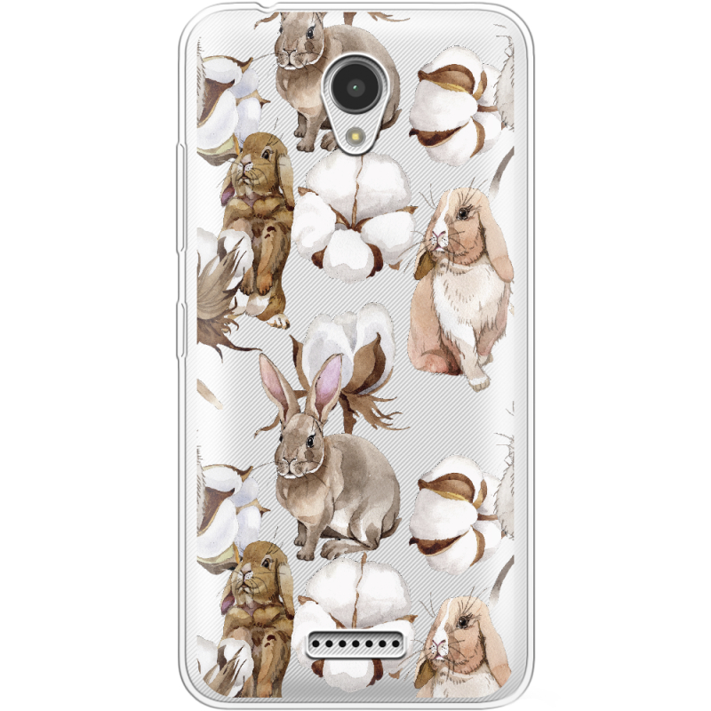 Прозрачный чехол Uprint Lenovo A Plus A1010a20 Cotton and Rabbits