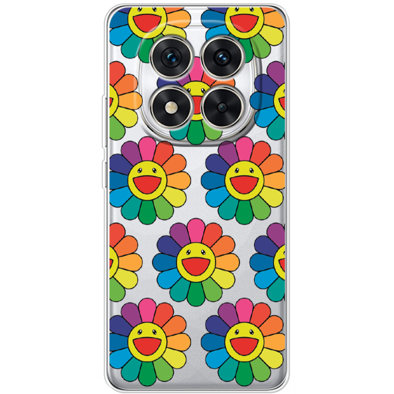 Прозорий чохол BoxFace Xiaomi Redmi Note 14 Pro 4G Hippie Flowers