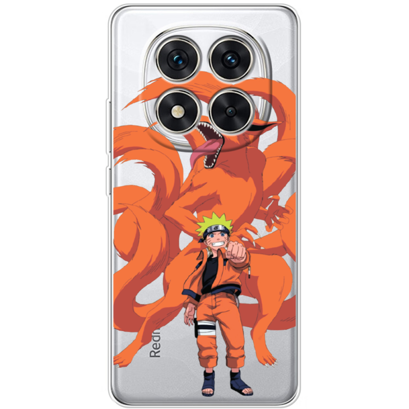 Прозорий чохол BoxFace Xiaomi Redmi Note 14 Pro 4G Naruto and Kurama