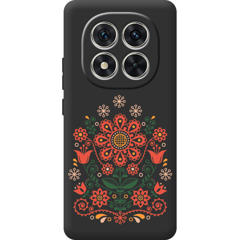 Чорний чохол BoxFace Xiaomi Redmi Note 14 Pro 4G Ukrainian Ornament