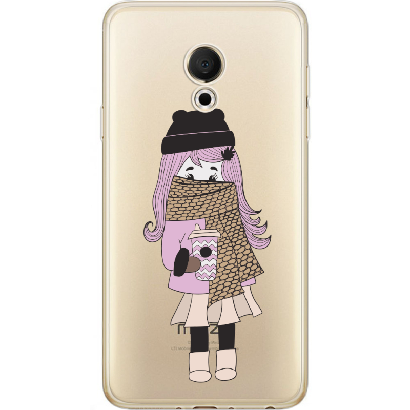 Прозрачный чехол Uprint Meizu M15 (15 Lite) Winter Morning Girl