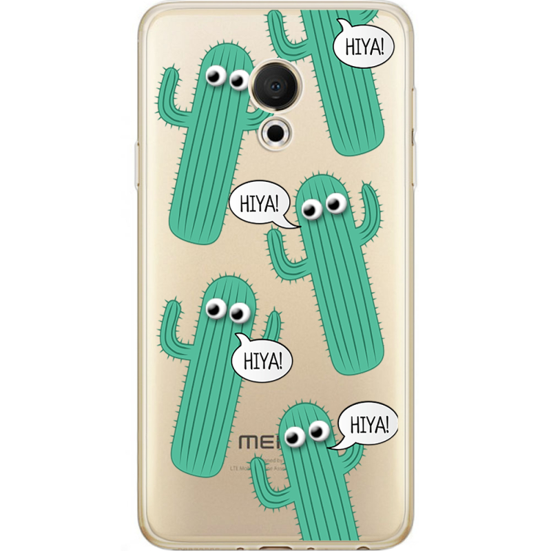 Прозрачный чехол Uprint Meizu M15 (15 Lite) с 3D-глазками HIYA