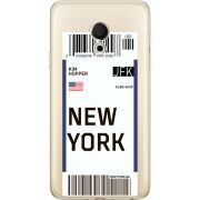 Прозрачный чехол Uprint Meizu M15 (15 Lite) Ticket New York