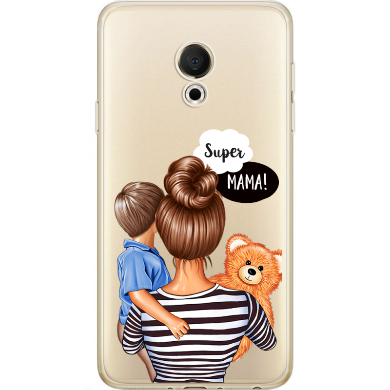 Прозрачный чехол Uprint Meizu M15 (15 Lite) Super Mama and Son