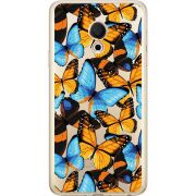 Прозрачный чехол Uprint Meizu M15 (15 Lite) Butterfly Morpho