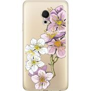 Прозрачный чехол Uprint Meizu M15 (15 Lite) Cherry Blossom