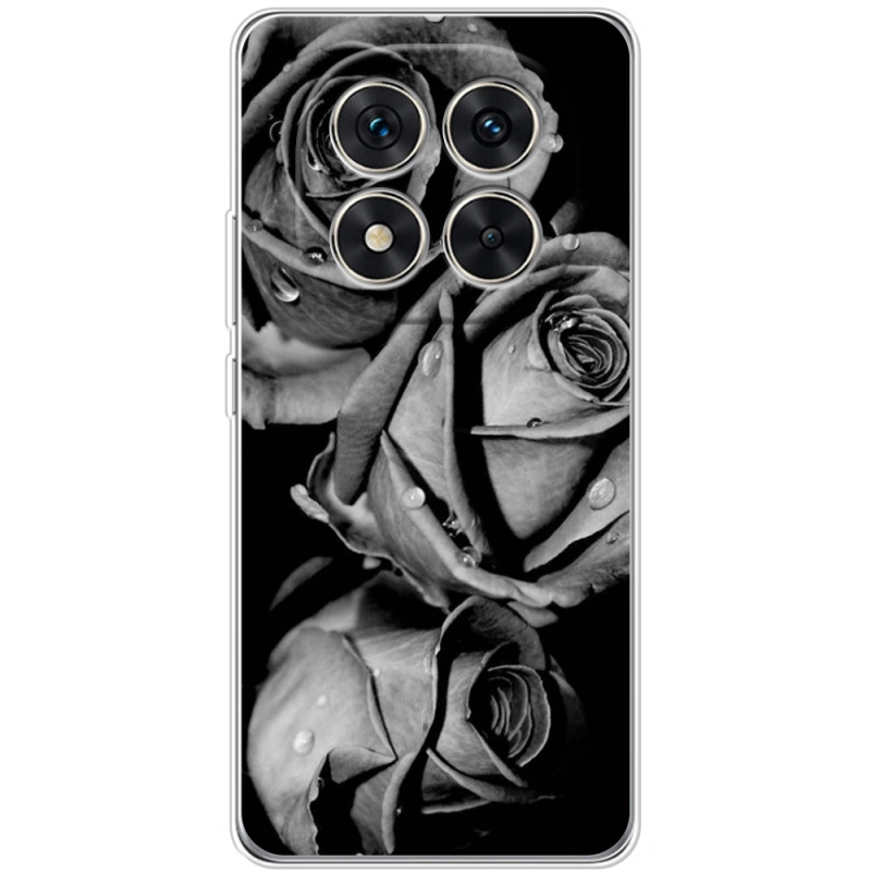 Чохол BoxFace Poco X7 Black and White Roses