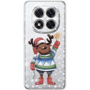 Прозорий чохол BoxFace Poco X7 Christmas Deer with Snow