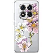 Прозорий чохол BoxFace Poco X7 Cherry Blossom