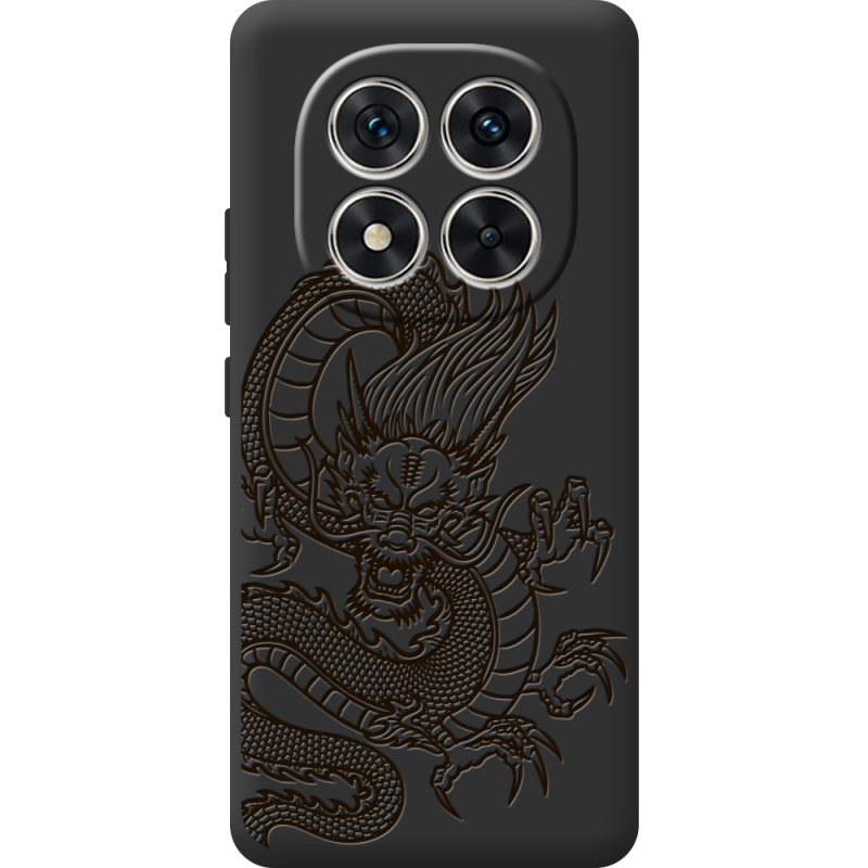 Чорний чохол BoxFace Poco X7 Chinese Dragon