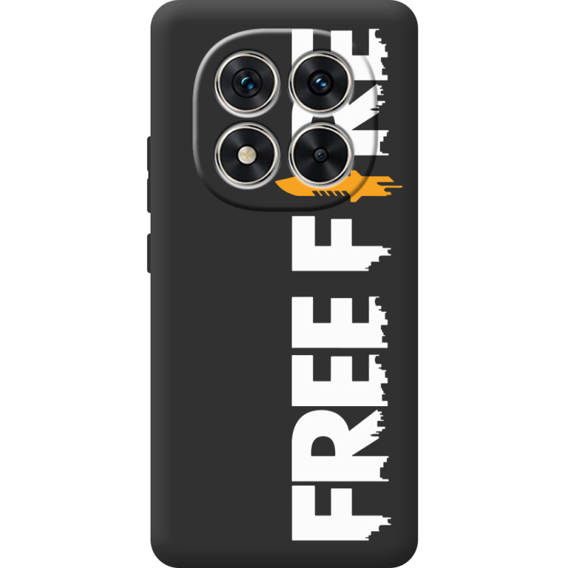 Чорний чохол BoxFace Poco X7 Free Fire White Logo