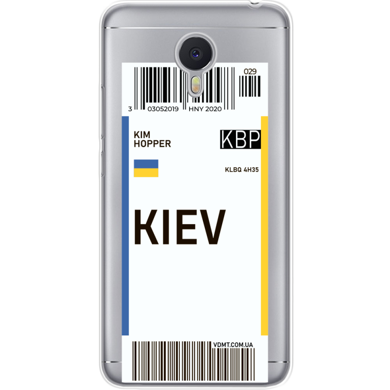 Прозрачный чехол Uprint Meizu M3 Note Ticket Kiev