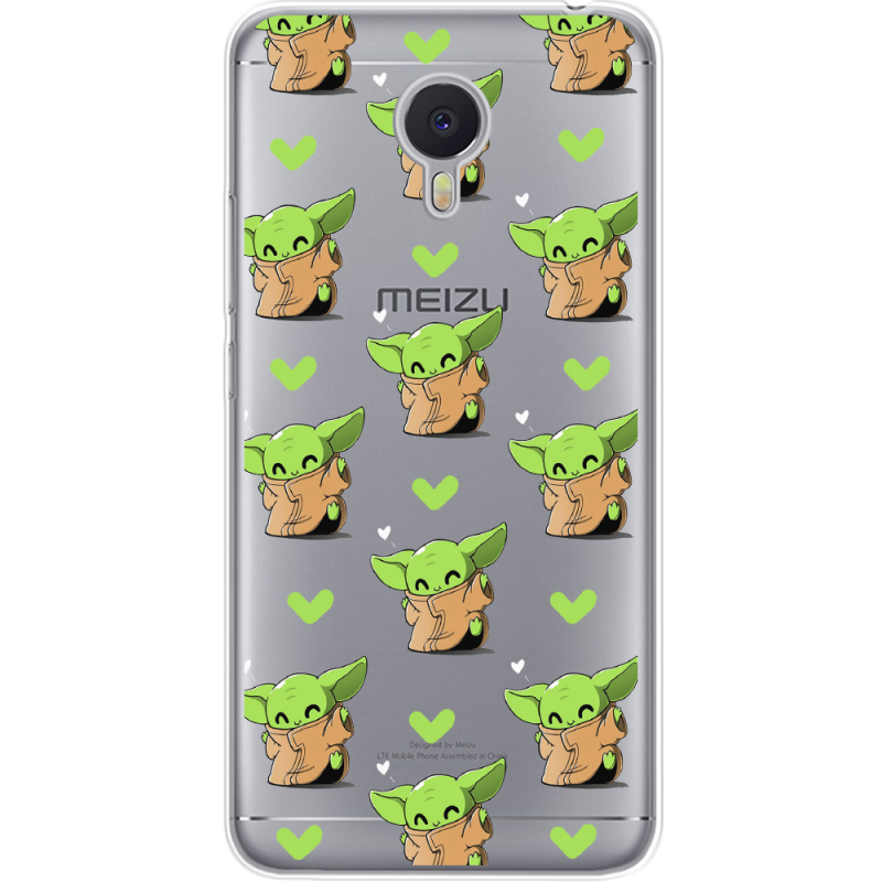 Прозрачный чехол Uprint Meizu M3 Note Pattern Baby Yoda