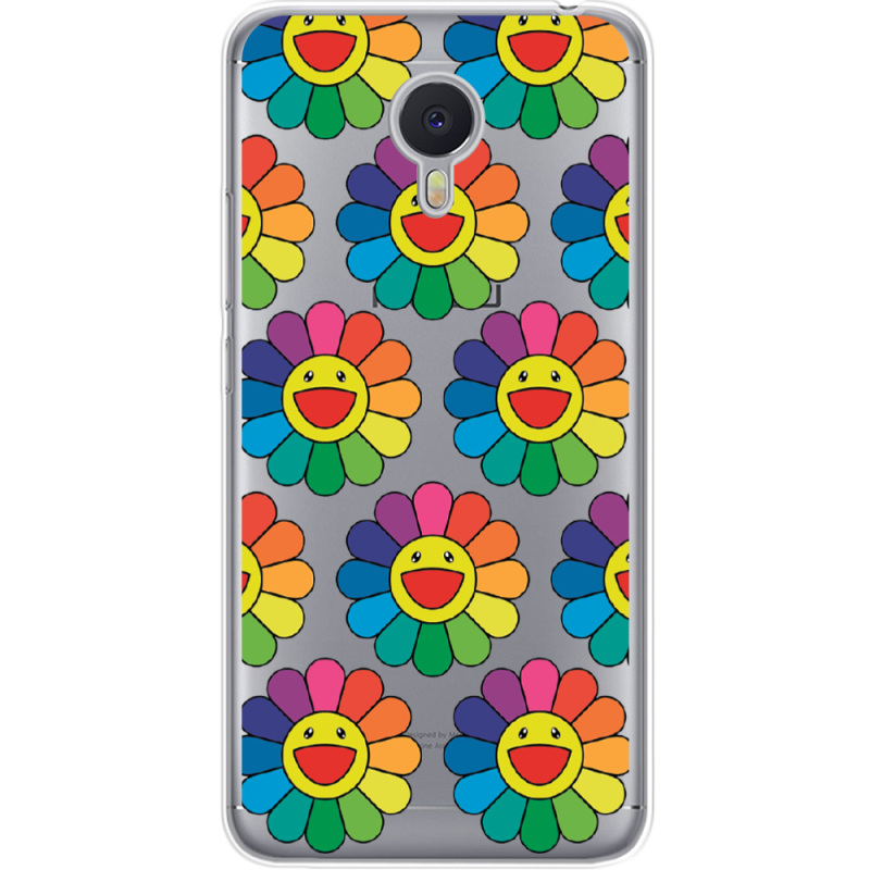 Прозрачный чехол Uprint Meizu M3 Note Hippie Flowers