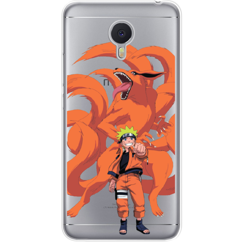 Прозрачный чехол Uprint Meizu M3 Note Naruto and Kurama