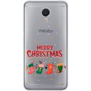 Прозрачный чехол Uprint Meizu M3 Note Merry Christmas
