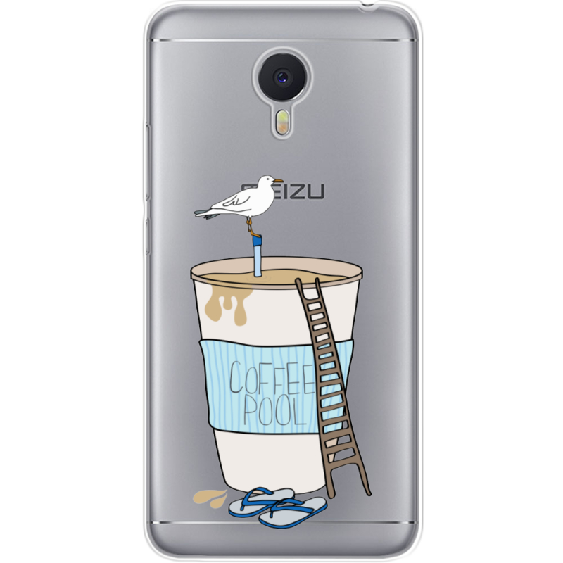 Прозрачный чехол Uprint Meizu M3 Note Segull in Cofee Pool