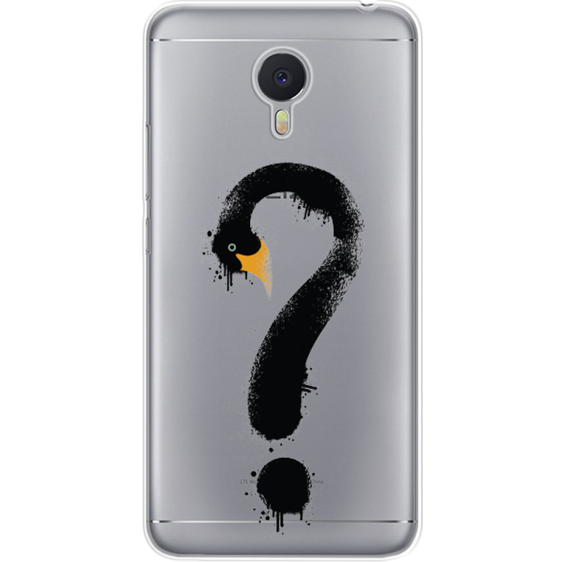 Прозрачный чехол Uprint Meizu M3 Note Swan question