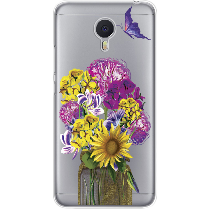 Прозрачный чехол Uprint Meizu M3 Note My Bouquet