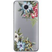 Прозрачный чехол Uprint Meizu M3 Note Floral