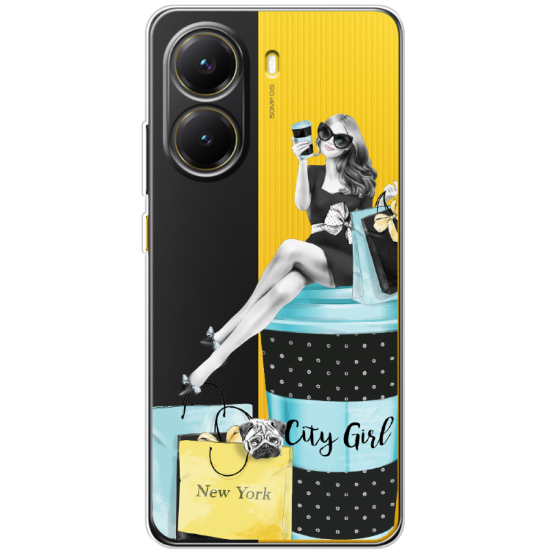 Прозорий чохол BoxFace Poco X7 Pro City Girl