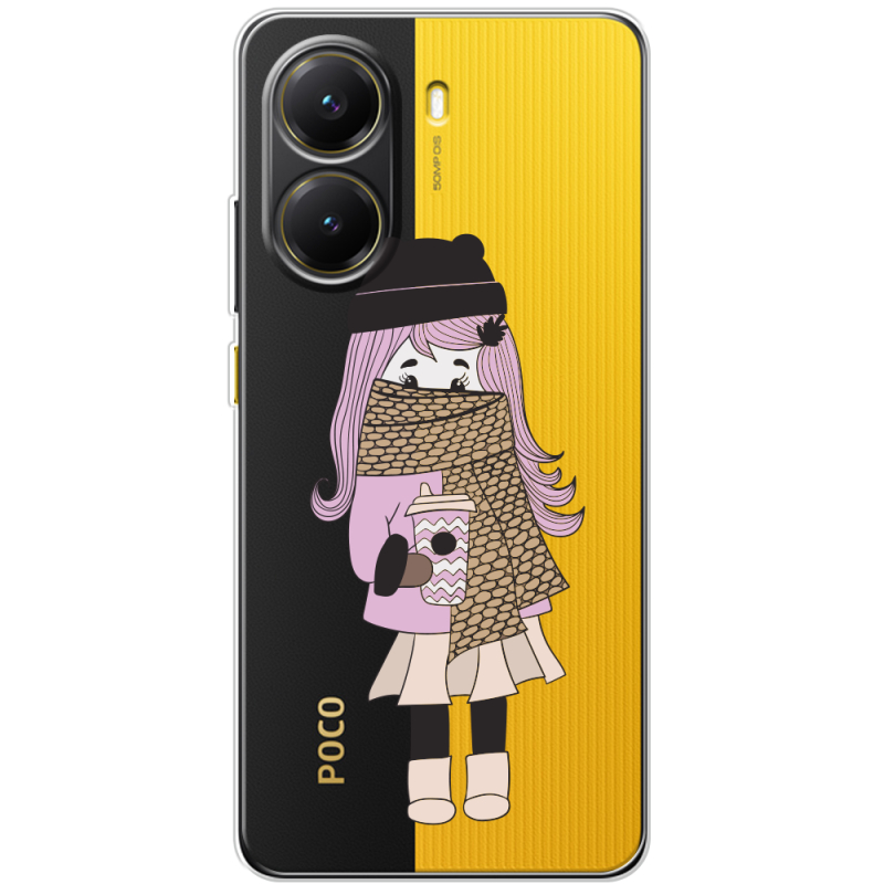 Прозорий чохол BoxFace Poco X7 Pro Winter Morning Girl